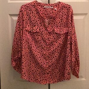 🖤NWOT Notations Size 2XLarge Polka Dot Fun Top Closet Must Have 🖤